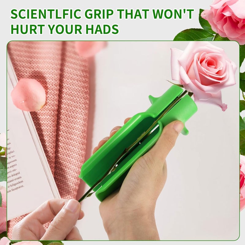 BTKOSHLE 2 Pcs Rose Thorn Stripper Tool - Rose Stripper & Cleaner Cutter for Leaf Removal - Quickly Remove Thorns and Branches of Roses - Image 5